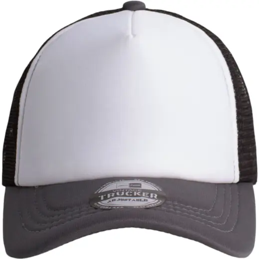 FWRD Vintage Trucker Three Tone Cap Charcoal-White-Black